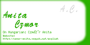 anita czmor business card